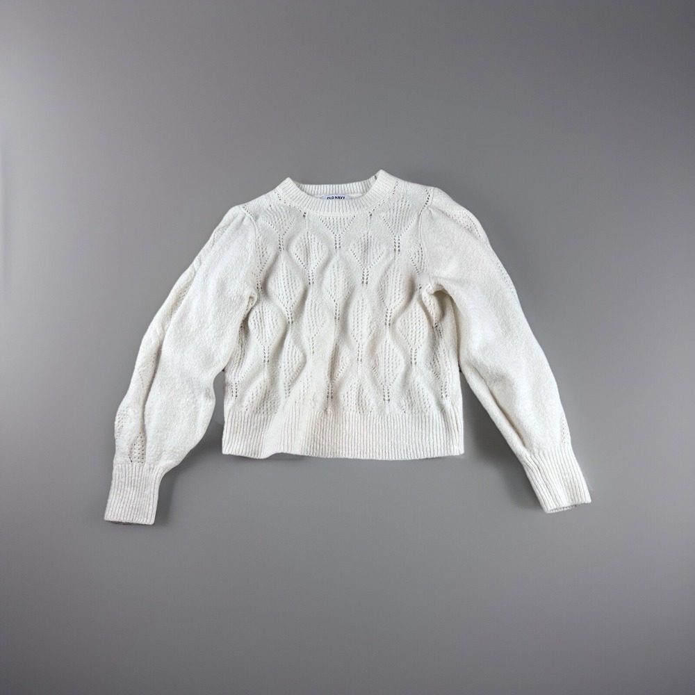 Old Navy Women's Pointelle Sweater Size M Color Cream